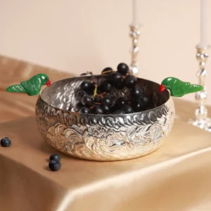 Bowl with Sitting parrot