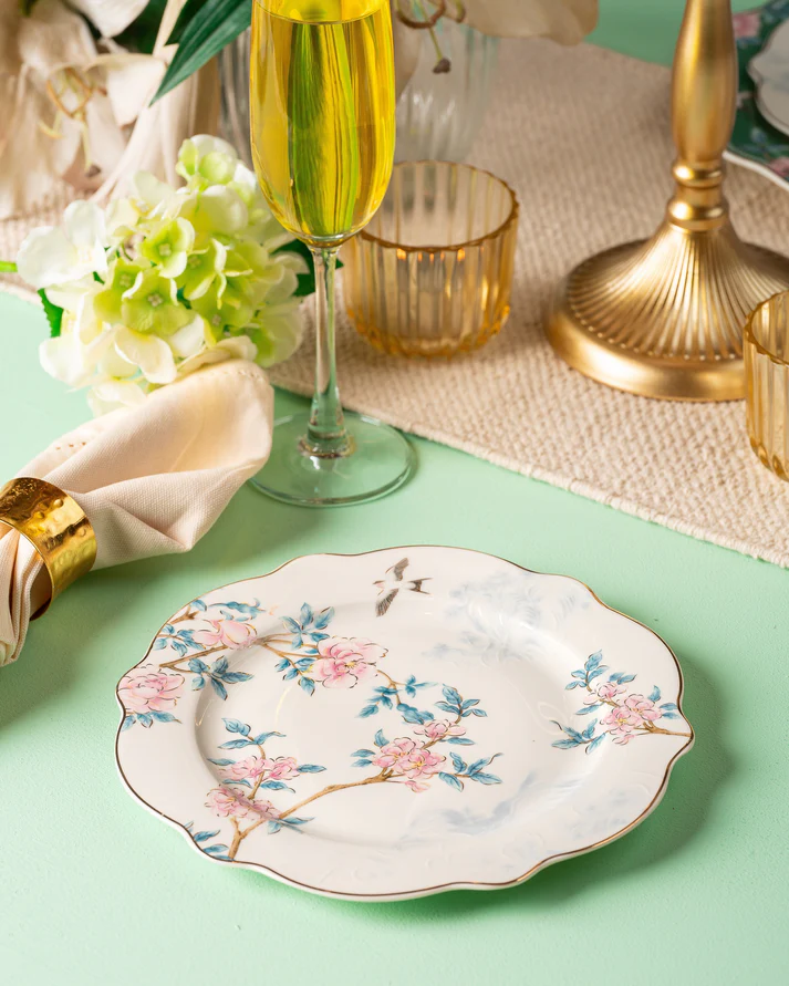 Victorian Green 51 Pcs Dinner Set - Image 2