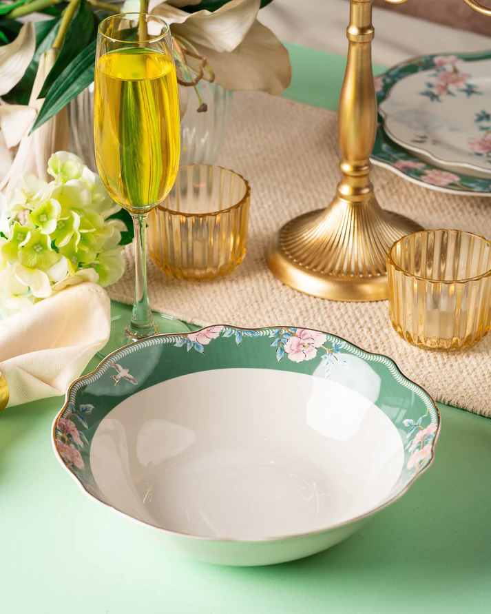 Victorian Green 51 Pcs Dinner Set