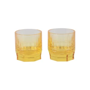 Set of 2 crystal glass