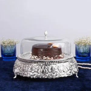 Cake Platter with Glass Dome